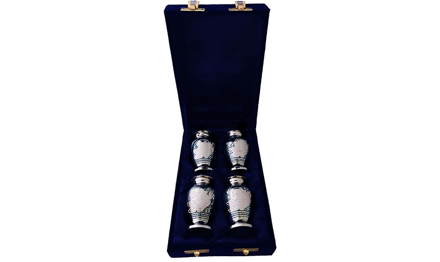 076-C- 4 Mini Silverw/Blue