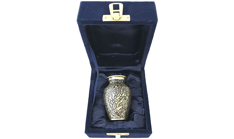 183-H- 1 Mini Goldw/Gold Birds