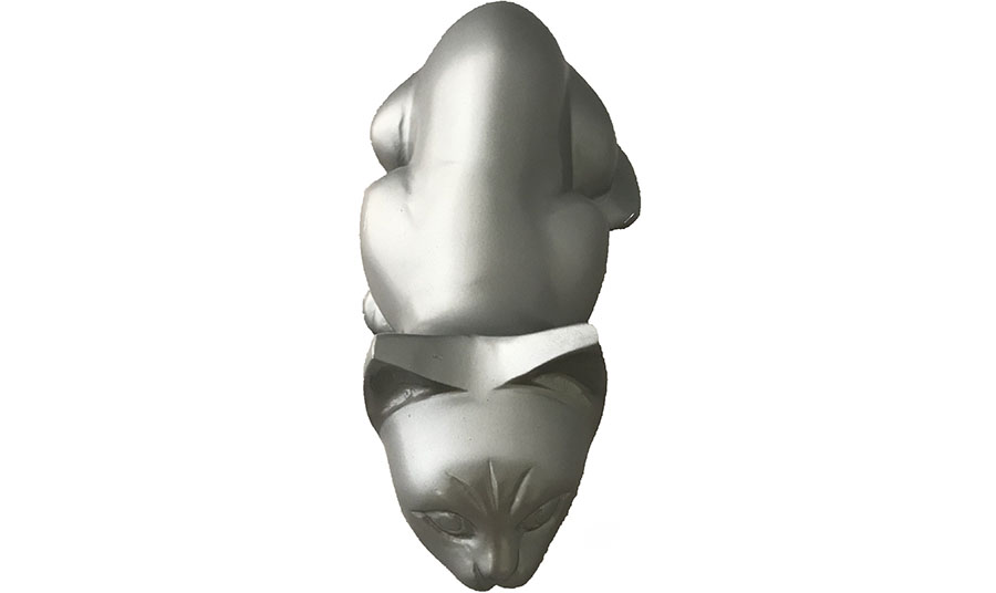 215-A- Brass CatUrn