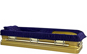 2247a-FCP Gold Priest, Urn Shaped, Dark Purple Velvet, Top comes off