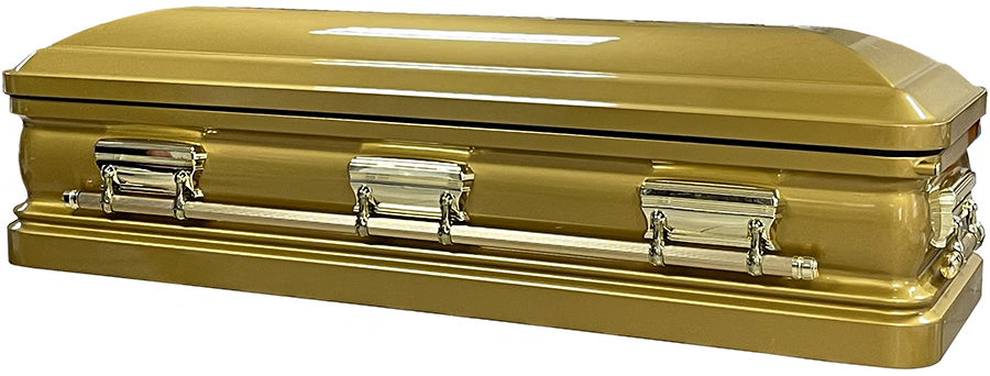 2248b-FCP Gold Priest, Urn Shaped, White Velvet, top comes off
