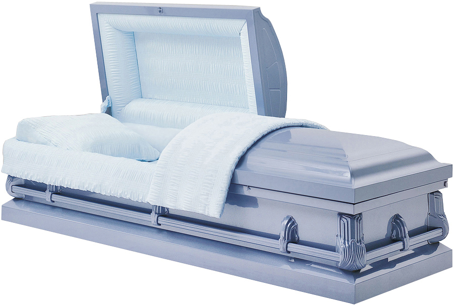 3992 - 20 Gauge Steel CasketShiny Blue Finish No Seal