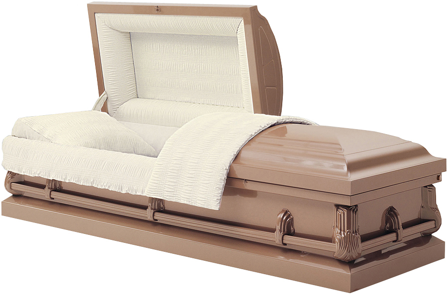 3994 - 20 Gauge Steel CasketShiny Copper Finish No Seal