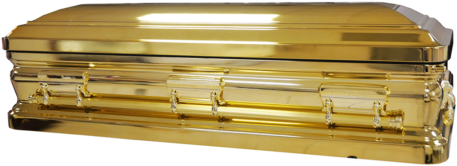 4155-FCA Dark Gold Mirror, Urn shape,Foot Panel, white Velvet