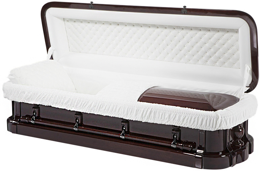 4414-FC - Solid MahoganyFull Couch, carved Top