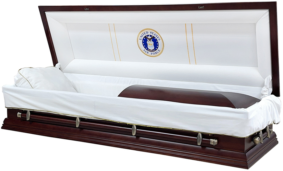 4686-FC U.S. Air Force, Solid Poplar White Interior, Full Couch