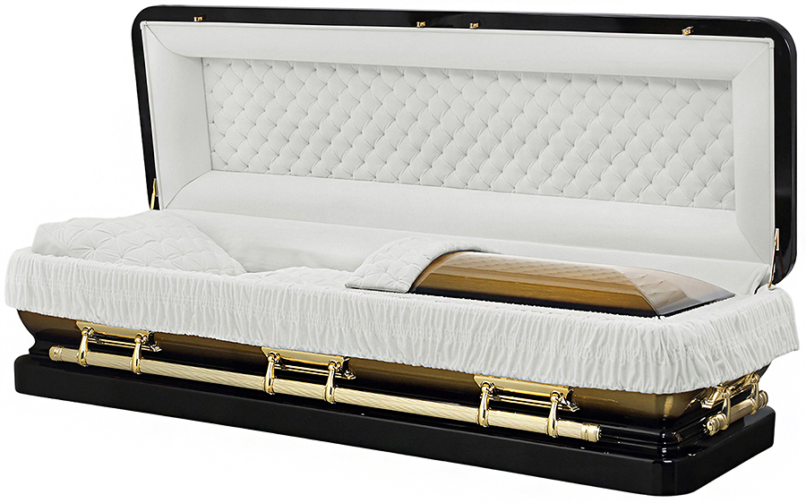 4739fc Solid Bronze BlackBrushed Gold White Interior With Foot PanelGold Hardware