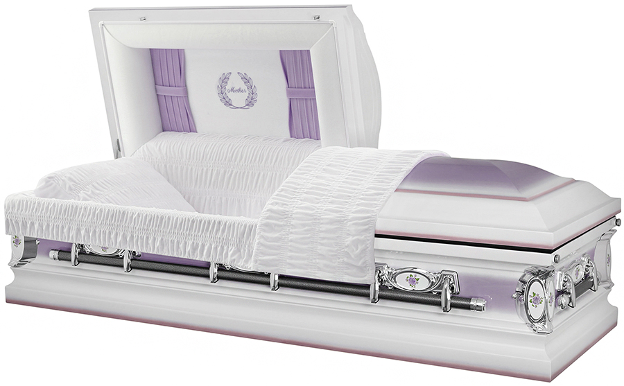 4779-J -18ga - Lavender Mother w/CurtainsWhite/Lavender, White velvetLavender flower