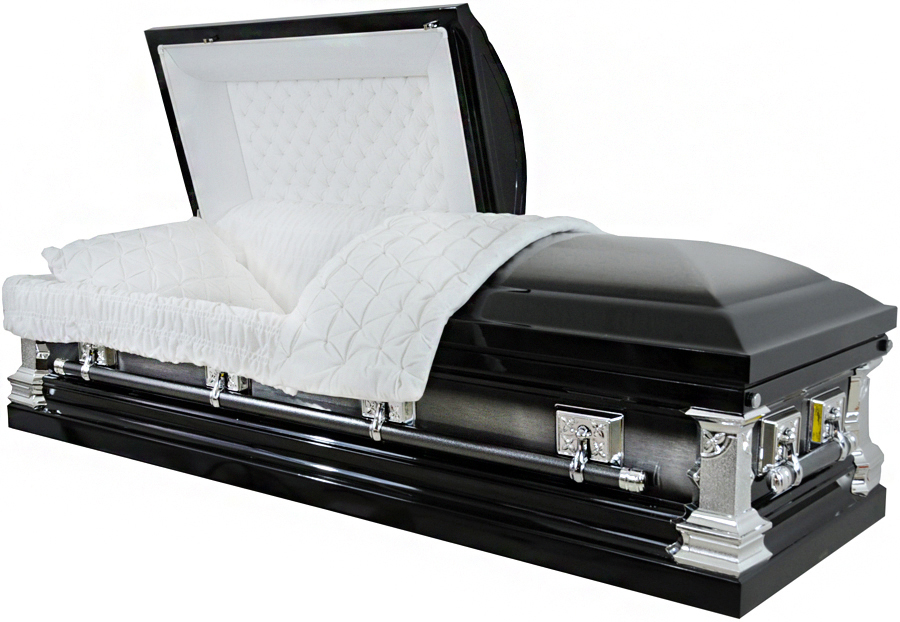 6305 - 18 Gauge Steel CasketBrushed Natural Black Onyx
