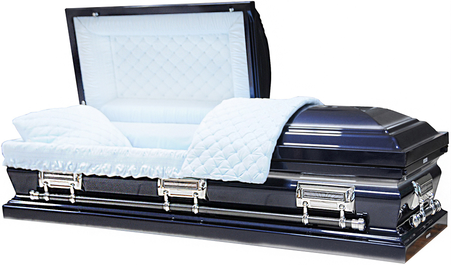 8350 - Navy Blue w/ Silver accentsLight Blue Velvet - Silver Hardware
