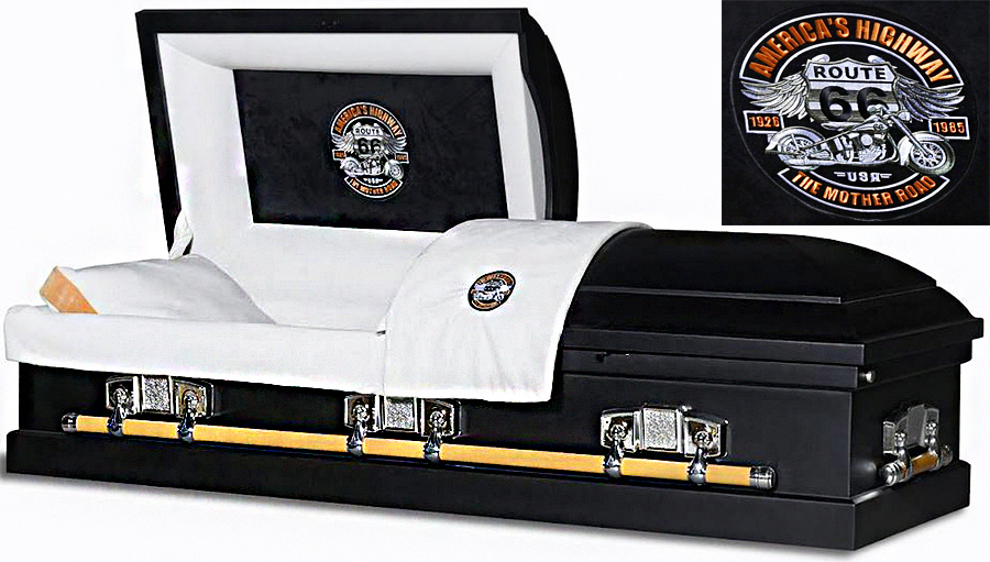 8665 - American Highway, Black/OrangeWhite Interior
