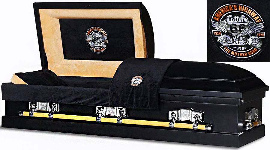 8666 - American Highway, Black/OrangeBlack Interior