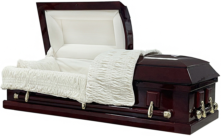 8813-HC-54" - Child's Poplar RedBrn Wood- inside 54"L x17.5W
