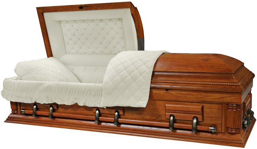 8844a - Solid Oak CasketMatte Finish