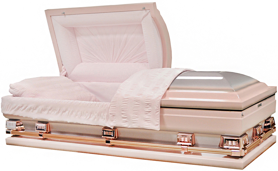 9350-29 - Pink w/ Brush and White AccentRose Tan Hardware, Pink Velvet28.5" inside/ 29 1/4"