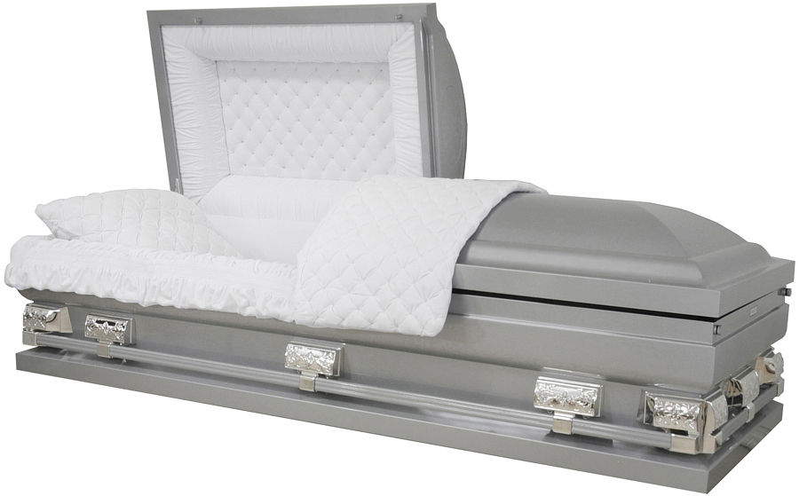 9399-29 - Silver Silver Hardware, White Velvet28.5" inside/ 29 1/4" outside