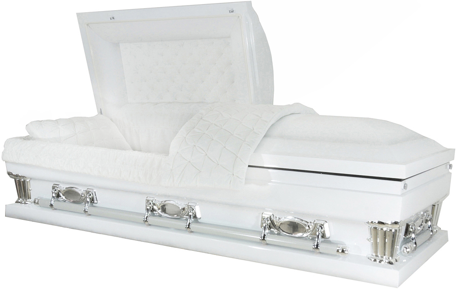 9410X-29 - Oversized - White w/ Silver AccentWhite Velvet, Swing bar28" inside/ 29" outside