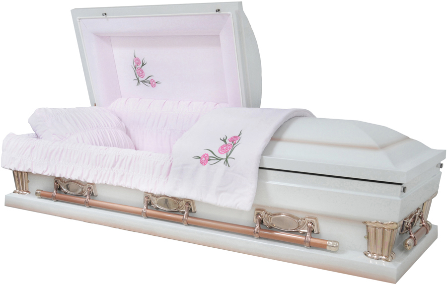 9412X-29 - Primrose CasketLight Pink Velvet, Swing bar28" inside / 29" outside