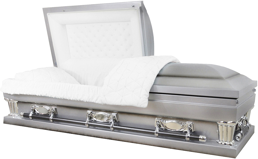 9414X-29 - Oversized - Silver w/ Black AccentWhite Velvet, Swing bar28" inside / 29" outside