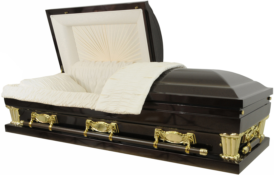 9418X-29 -Oversized Dark Brown W/ Gold Accent Light Beige Crepe,28" inside / 29" outside