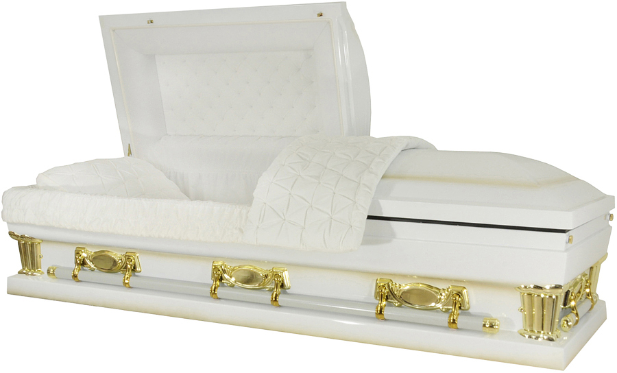 9420X-29 - Oversized - White w/ Gold AccentWhite Velvet, Swing bar28" inside / 29" outside