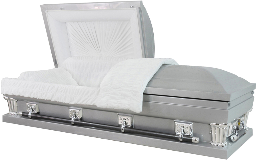 9426X-29 - Silver Finish w/Black Accent, 18gWhite Velvet, Swing Bar28" inside/ 29" outside