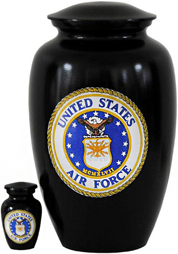 251-A - Brass UrnAir Force Black