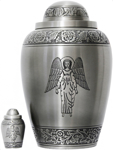 048-A - Brass UrnVelvet Box plus 1 KeepsakeSilver