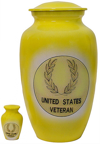 305-A - Brass UrnVelvet Box plus1 KeepsakeVeteran