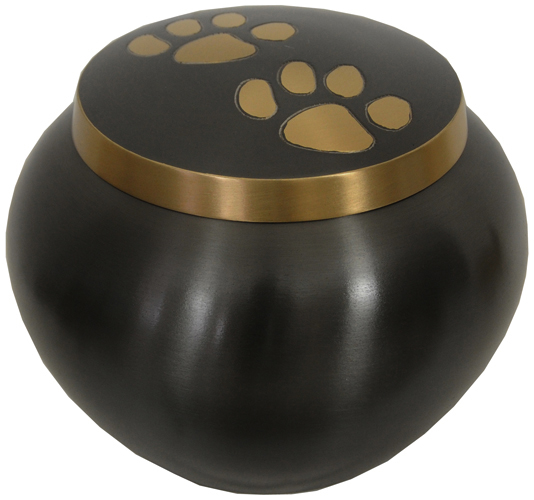 202-A - Brass Pet Urn6 3/4" Wide x 5 1/2" Tall150lb Loved One