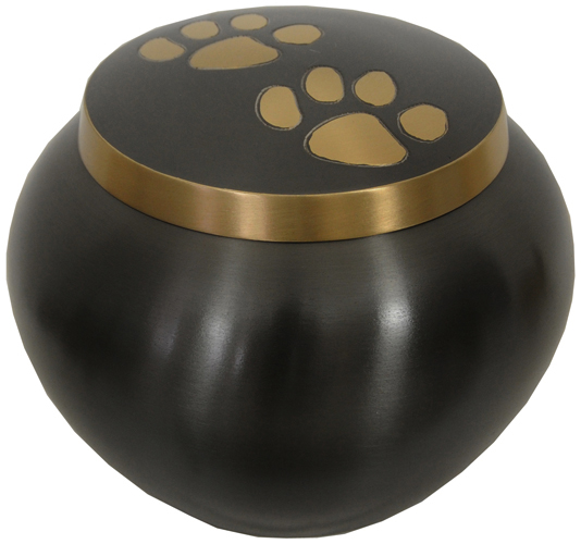 205-A - Brass Pet Urn4 1/2" Wide x 3 1/2" Tall30lb Loved One