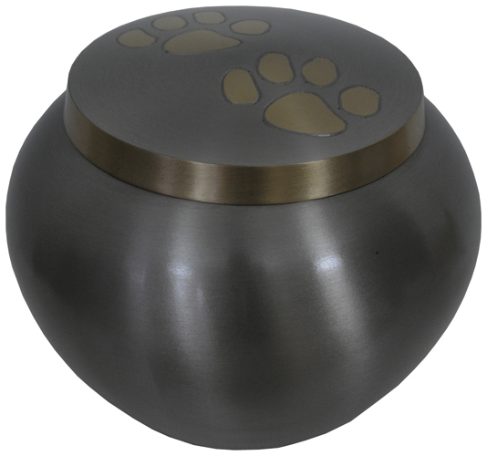 206-A - Brass Pet Urn6 3/4" Wide x 5 1/2" Tall150lb Loved One