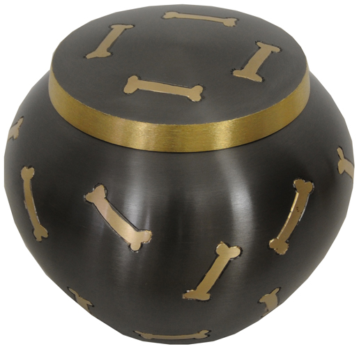 219-A - Brass Pet Urn5" Wide x 4 1/2" Tall40lb Loved One